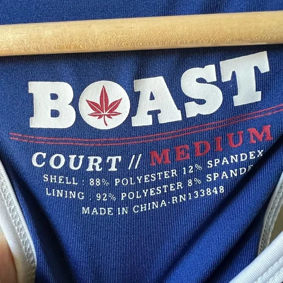 BOAST Tennis Dress Sporty Blue Activewear Athletic Preppy Tennis prep Stretch M